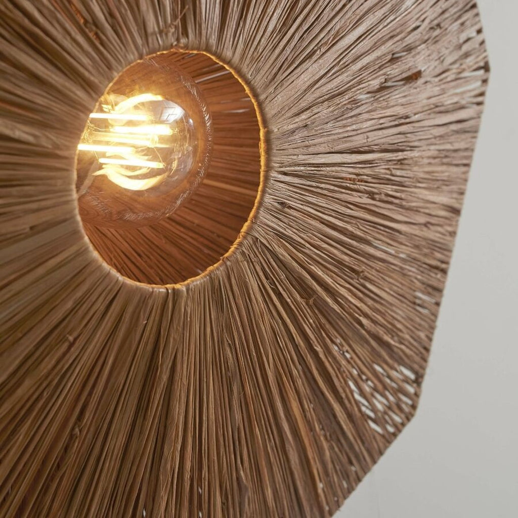 Plafonnier Panama raphia brun 65 cm E27, vue 4
