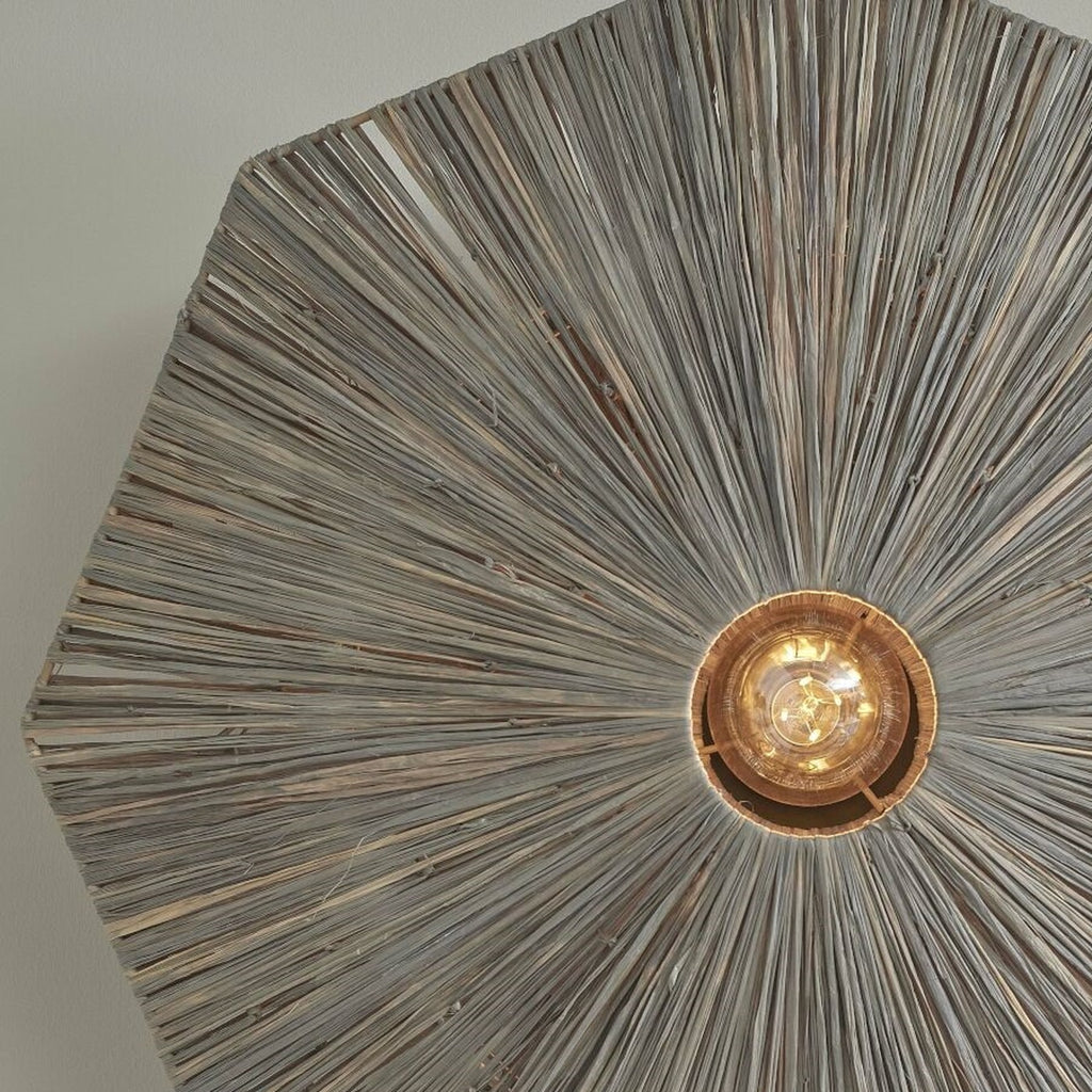 Plafonnier Panama raphia gris foncé 65 cm E27, vue 2