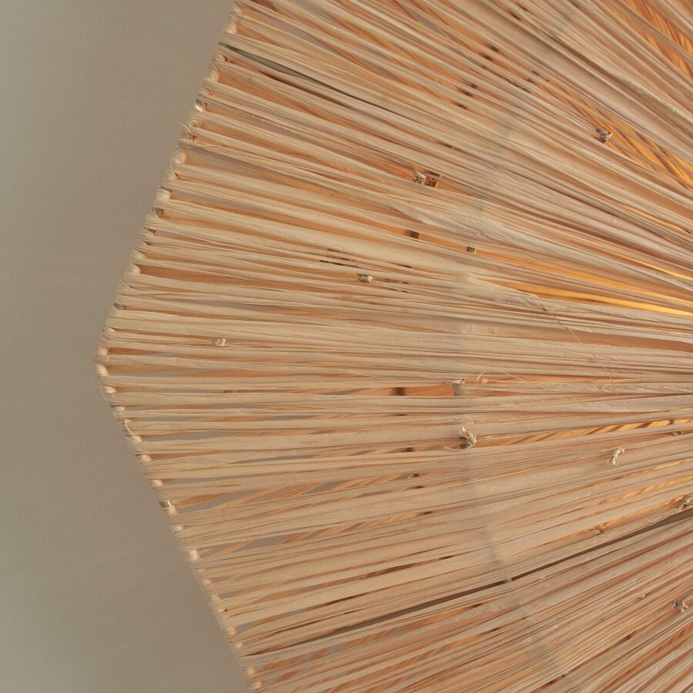 Plafonnier Panama raphia naturel 65 cm E27, vue 4