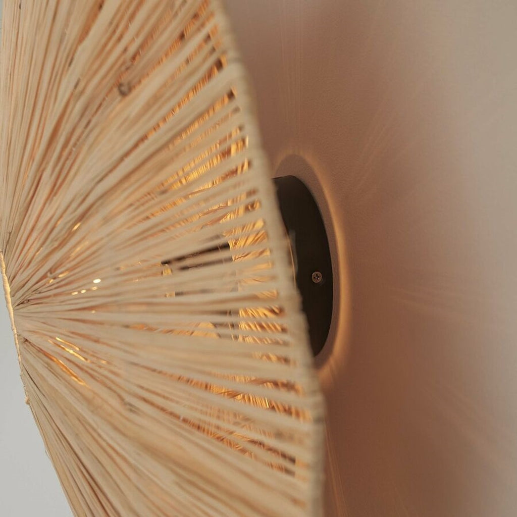 Plafonnier Panama raphia naturel 65 cm E27, vue 7