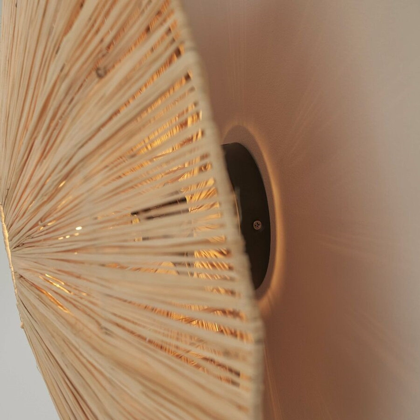 Plafonnier Panama raphia naturel 65 cm E27, vue 7
