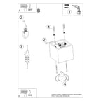 Plafonnier Quad 1 aluminium blanc ambiance intérieure