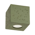 Plafonnier Quad béton vert olive GU10