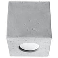 Plafonnier Quad, un spot cubique en béton brut