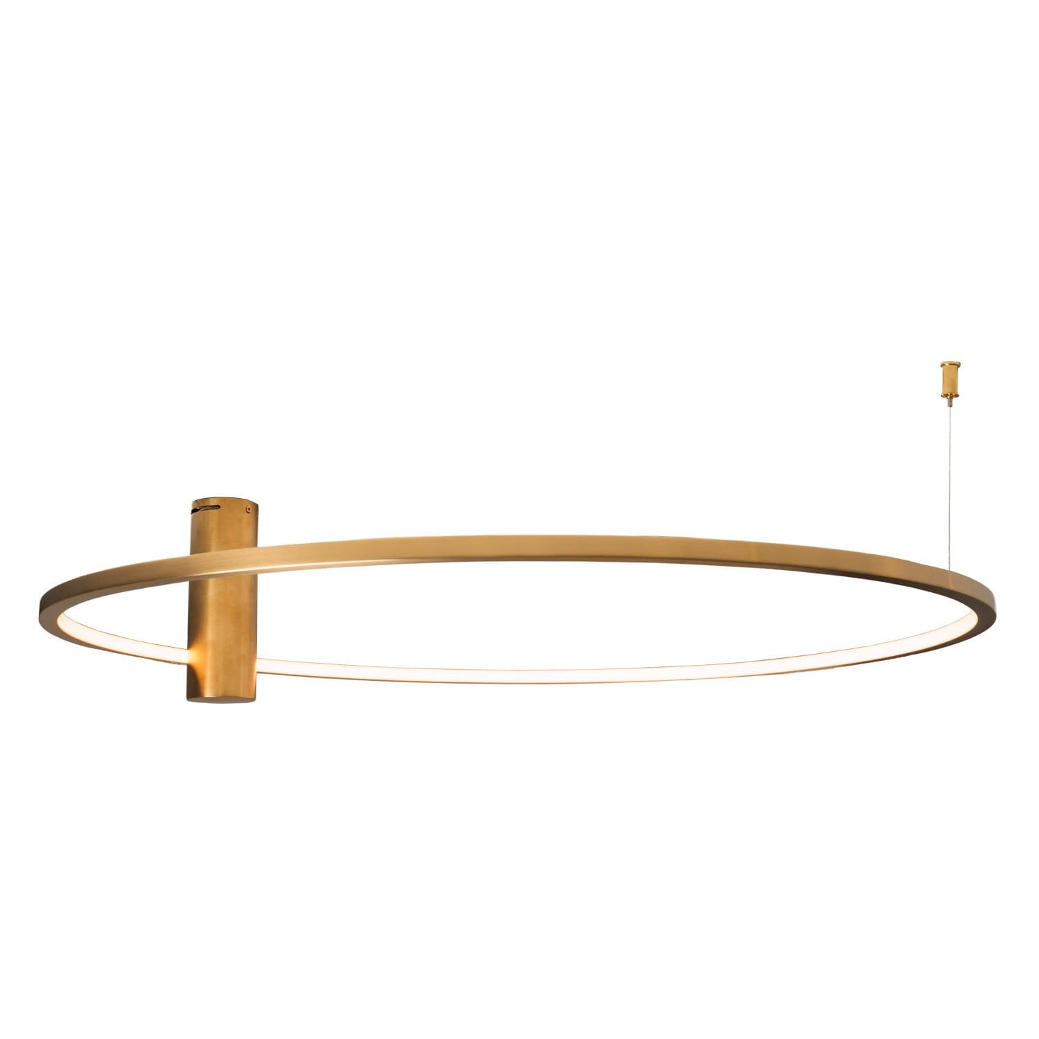 Plafonnier Queen 80 cm doré brossé à variateur