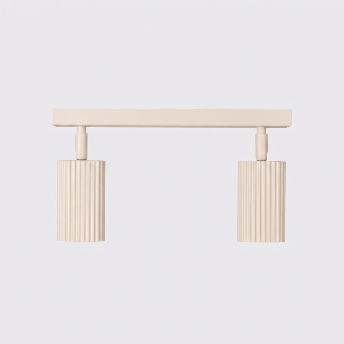Plafonnier Rayo 2 laque beige vu de face