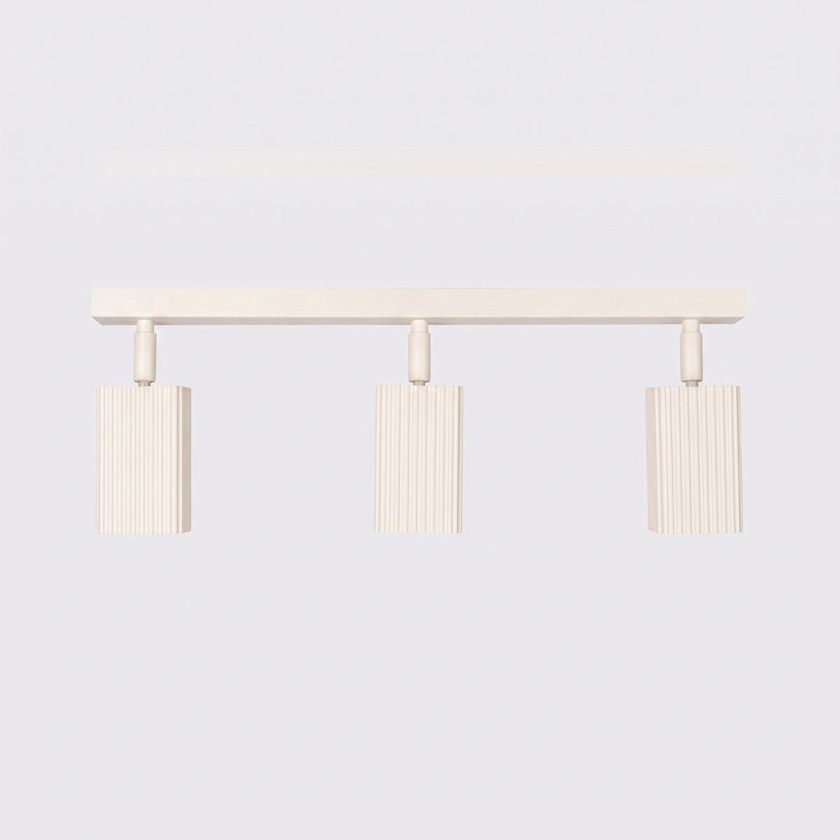 Plafonnier Rayo 3L laque beige vu de face