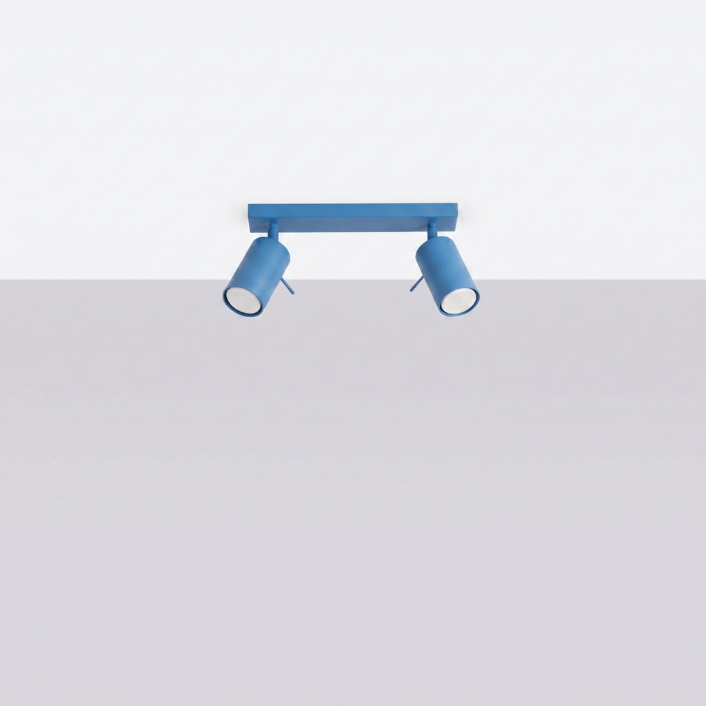 Plafonnier Ring 2 acier bleu azur GU10, vue 2