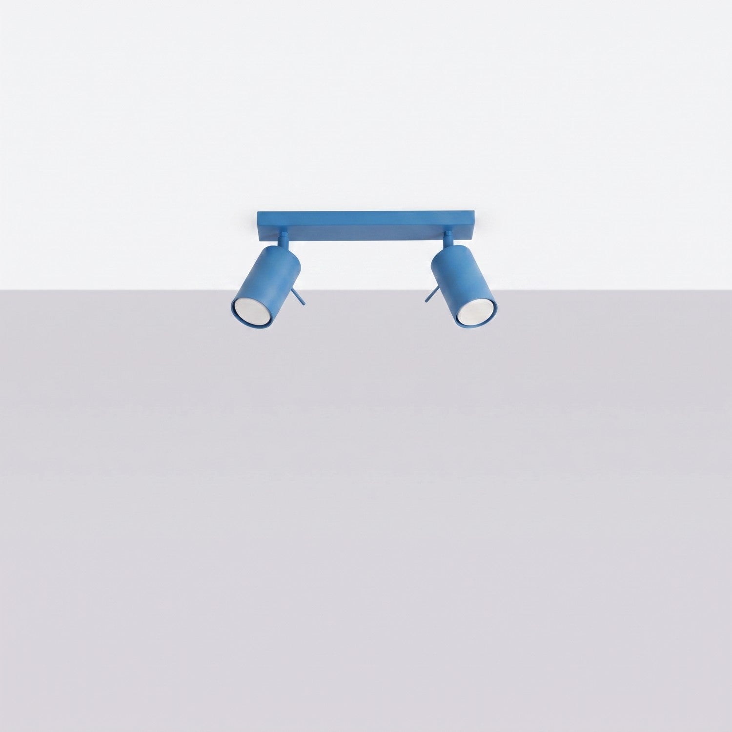Plafonnier Ring 2 acier bleu azur GU10, vue 2