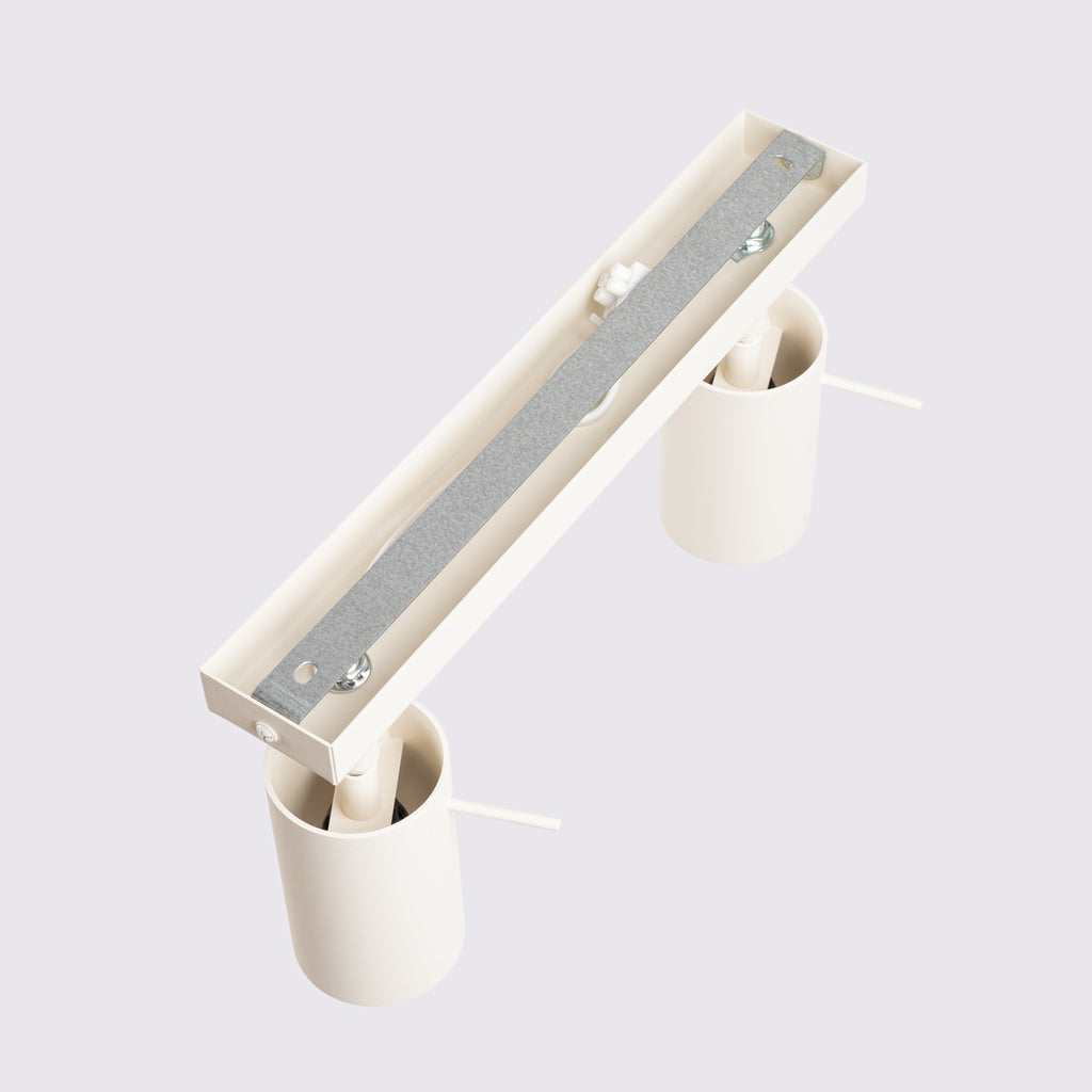 Plafonnier Ring 2 acier beige GU10, détail