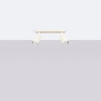 Plafonnier Ring 2 acier beige GU10 de profil