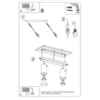 Notice de montage : Plafonnier Ring 2 acier beige GU10