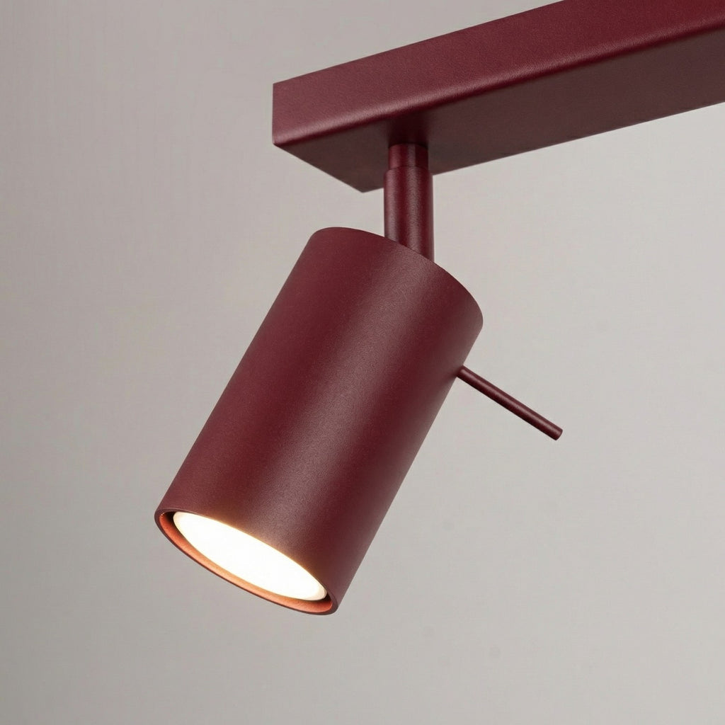 Plafonnier Ring 2 acier bordeaux GU10, vue 6