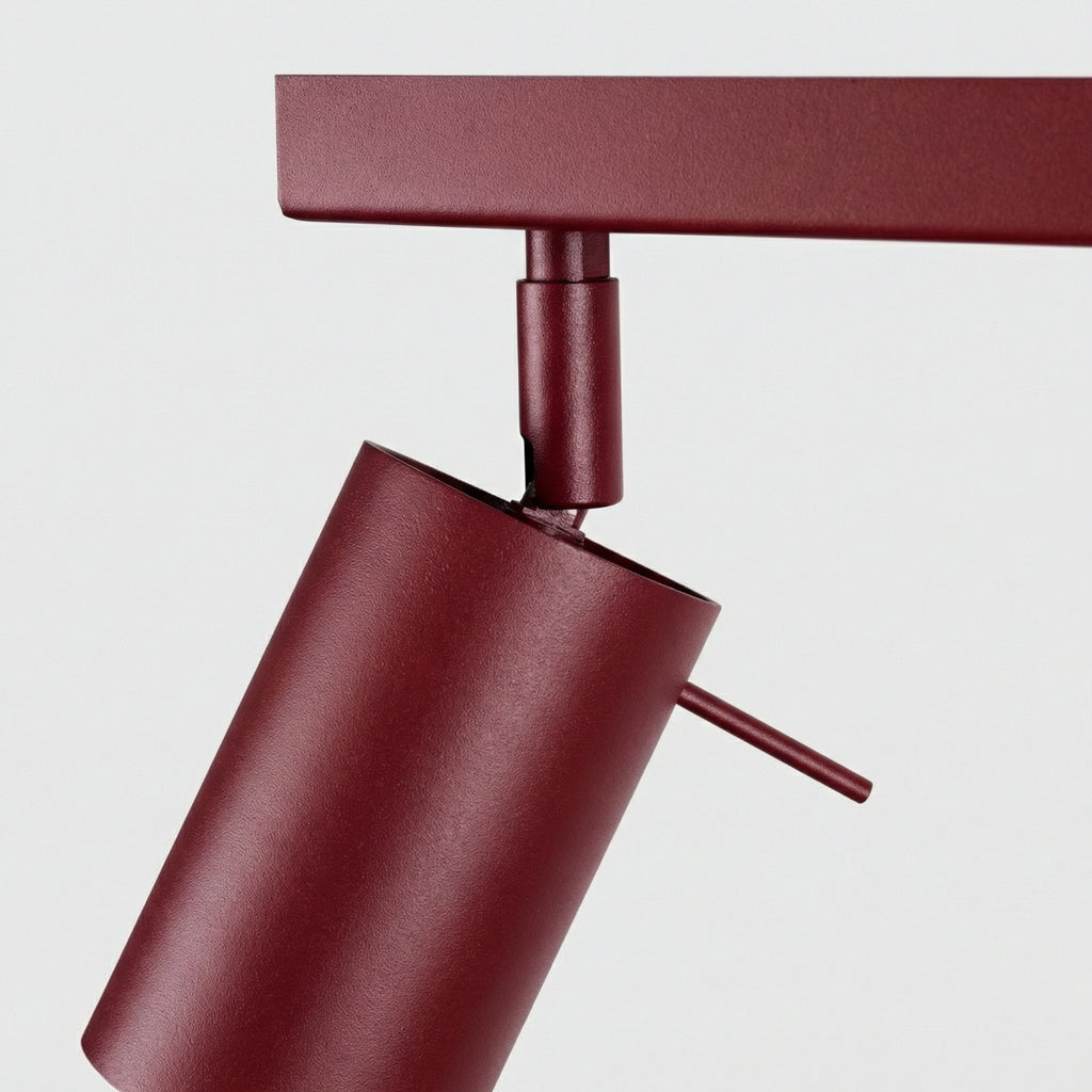 Plafonnier Ring 2 acier bordeaux GU10, vue 8