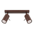 Plafonnier Ring 2 acier brun GU10