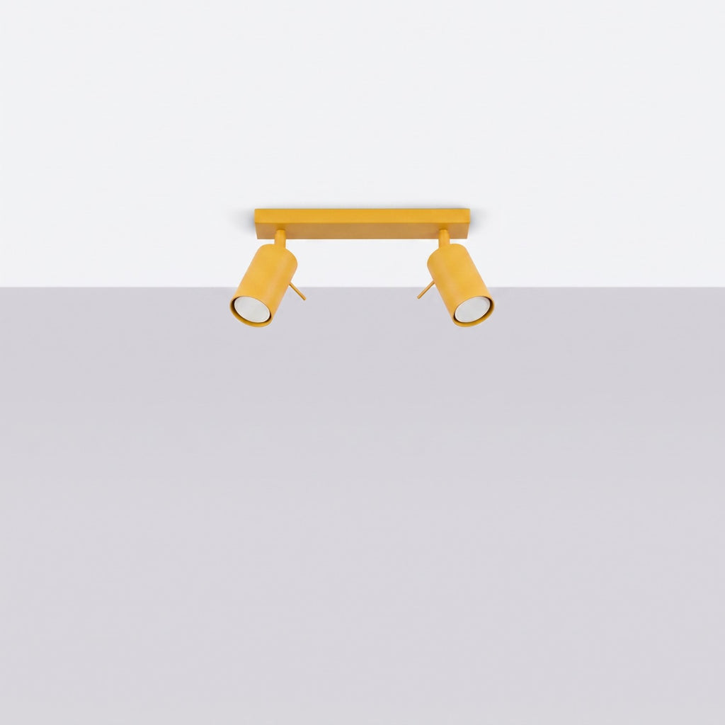 Plafonnier Ring 2 acier jaune GU10, vue 2