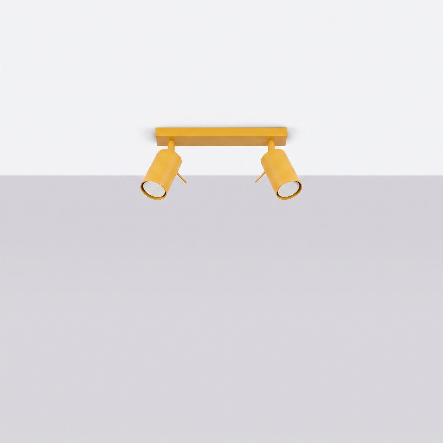 Plafonnier Ring 2 acier jaune GU10, vue 2