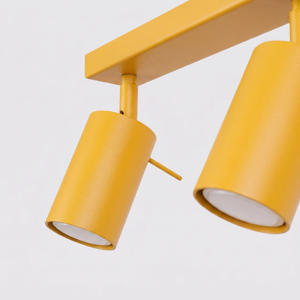 Plafonnier Ring 2 acier jaune GU10, vue 7