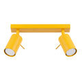 Plafonnier Ring 2 acier jaune GU10
