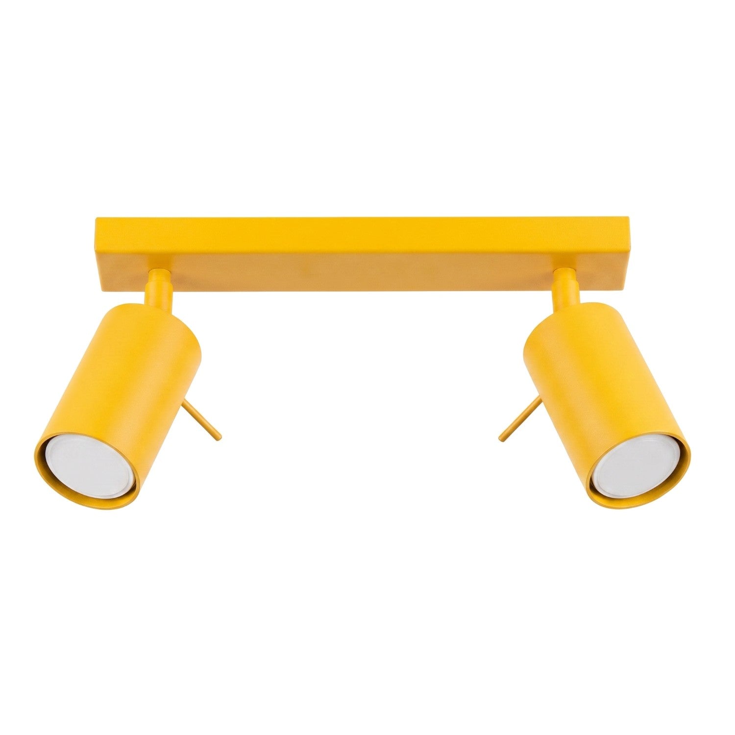 Plafonnier Ring 2 acier jaune GU10