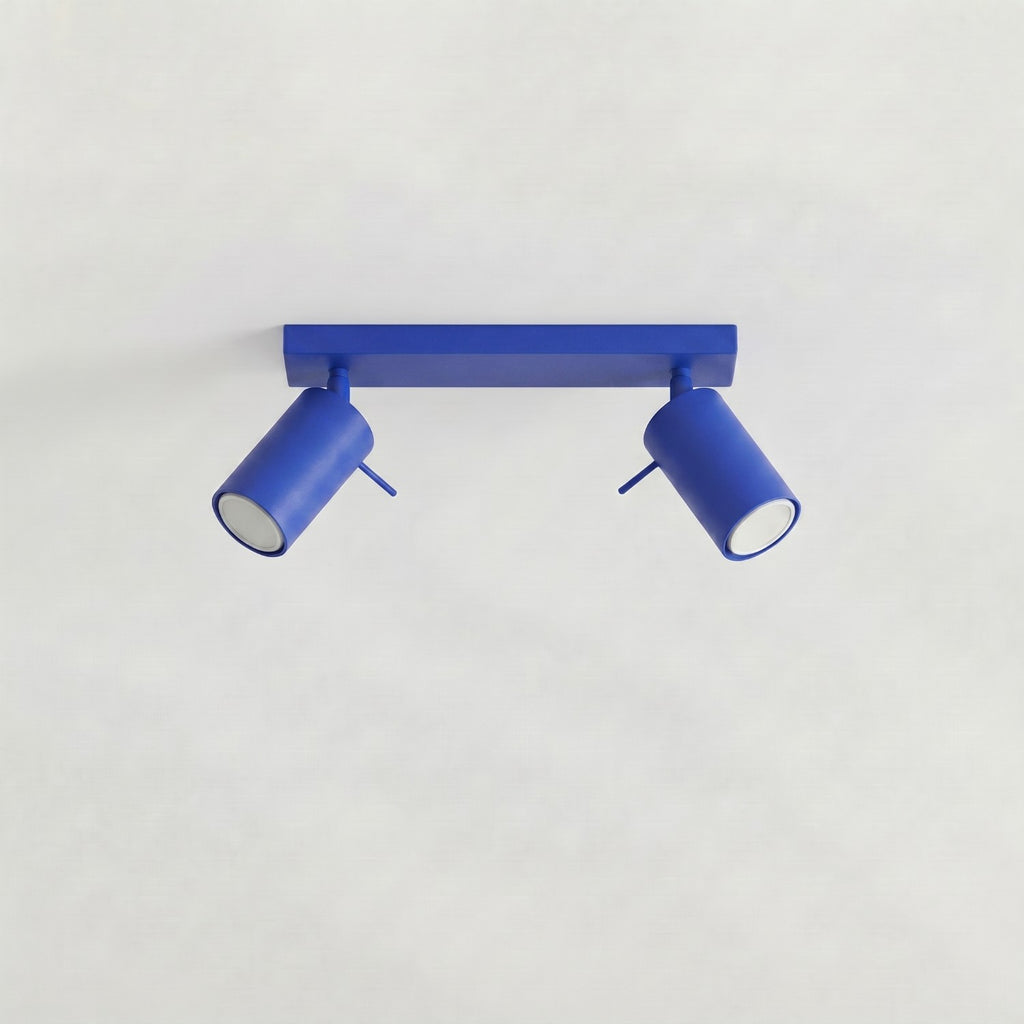 Plafonnier Ring 2 acier bleu outremer GU10, vue 2