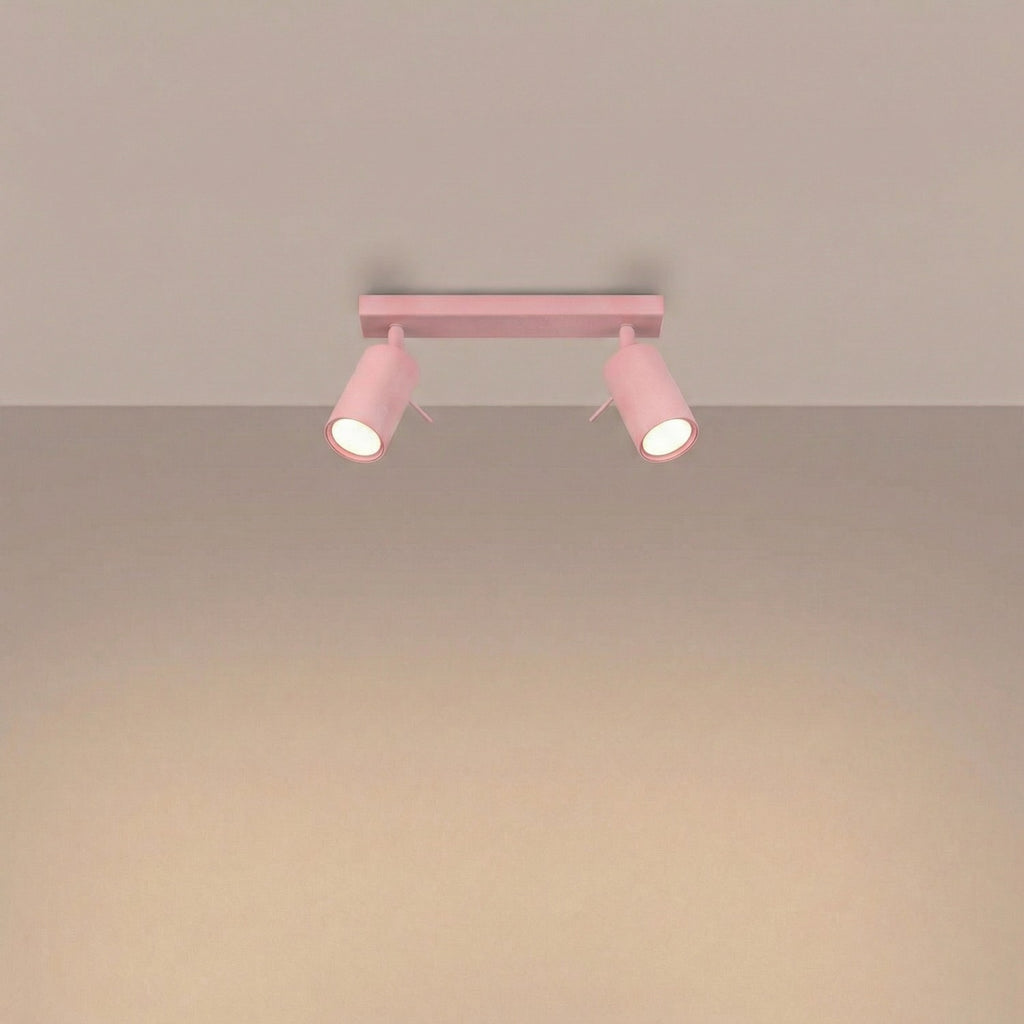 Plafonnier Ring 2 acier rose GU10, vue 3