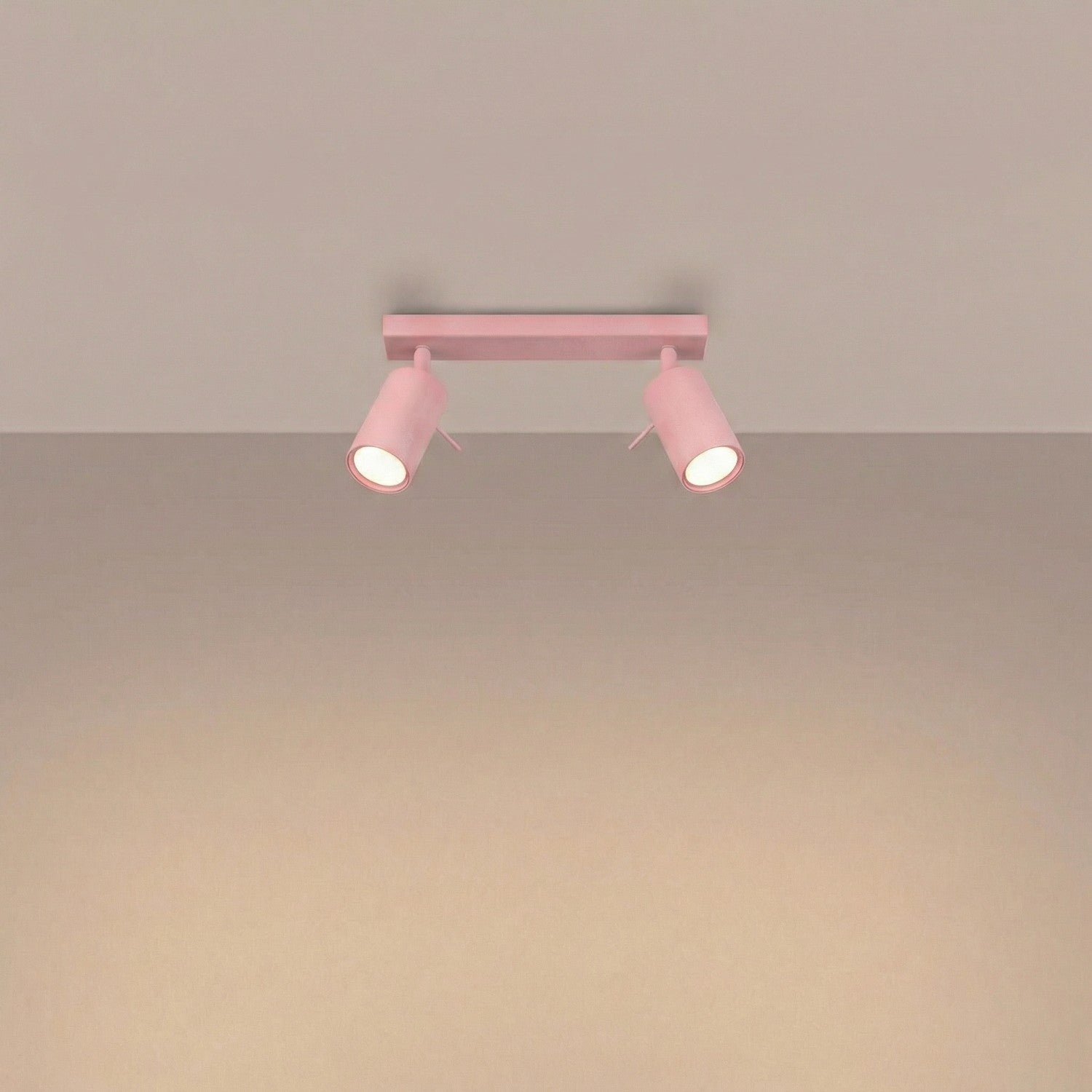 Plafonnier Ring 2 acier rose GU10, vue 3