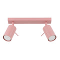 Plafonnier Ring 2 acier rose GU10