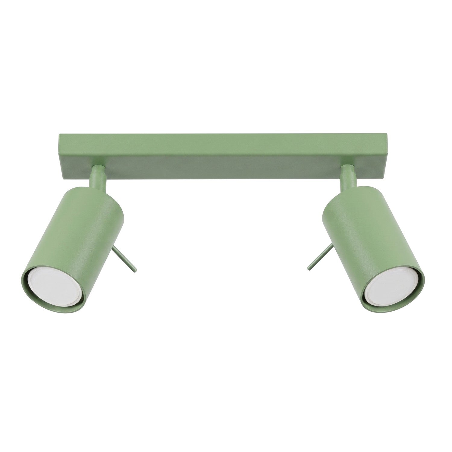 Plafonnier Ring 2 acier vert sauge GU10