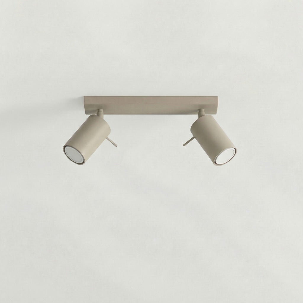 Plafonnier Ring 2 acier taupe GU10, vue 2