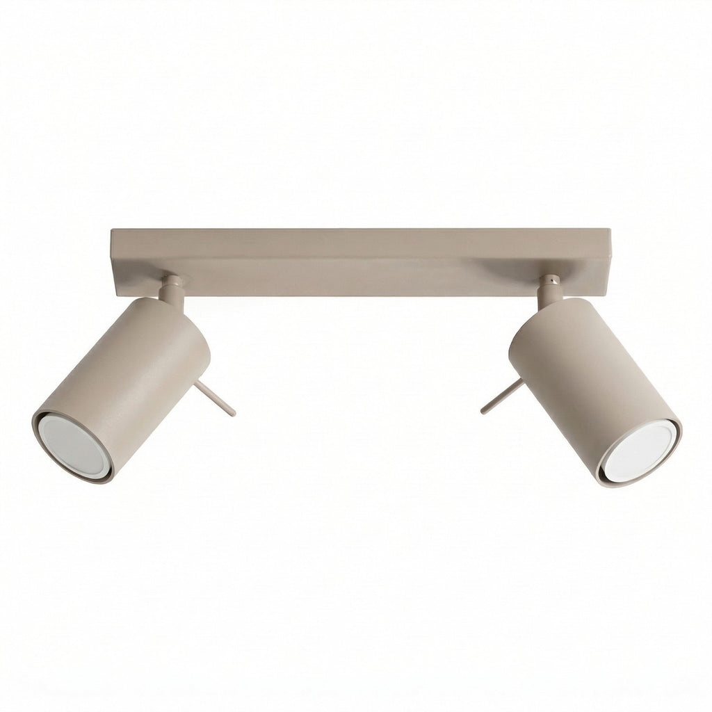 Plafonnier Ring 2 acier taupe GU10
