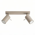 Plafonnier Ring 2 acier taupe GU10