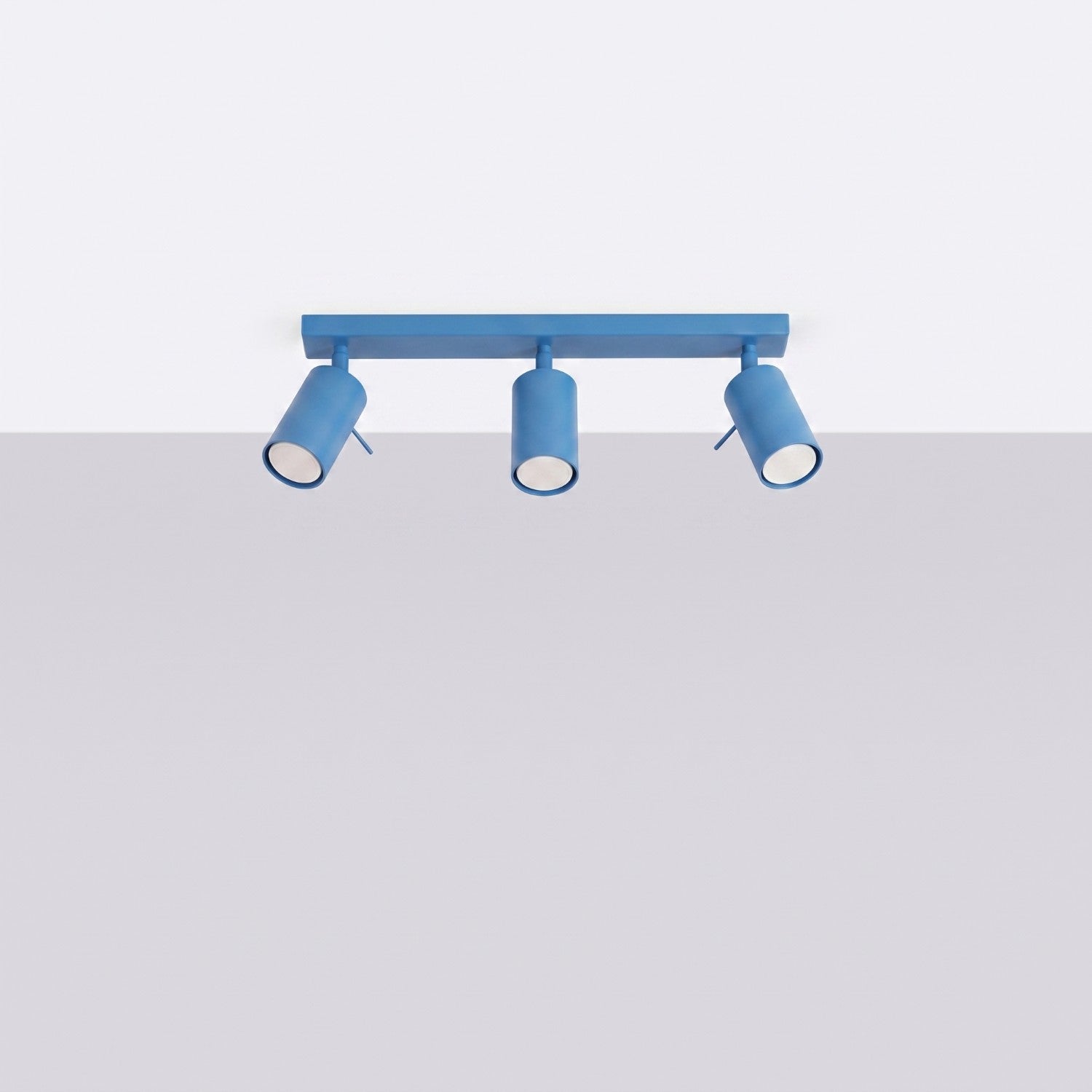 Plafonnier Ring 3 acier bleu azur GU10, vue 2