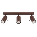 Plafonnier Ring 3 acier brun GU10