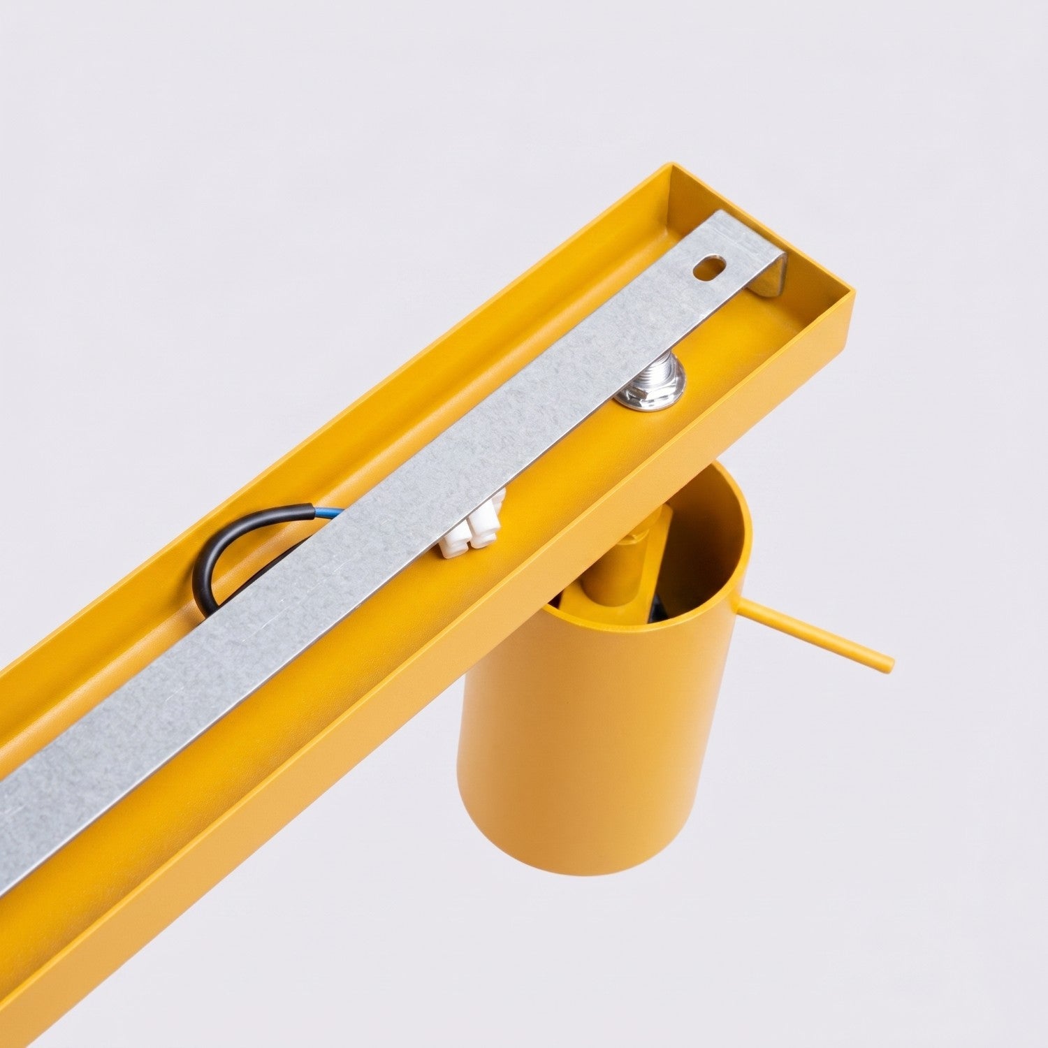 Plafonnier Ring 3 acier jaune GU10, vue 4