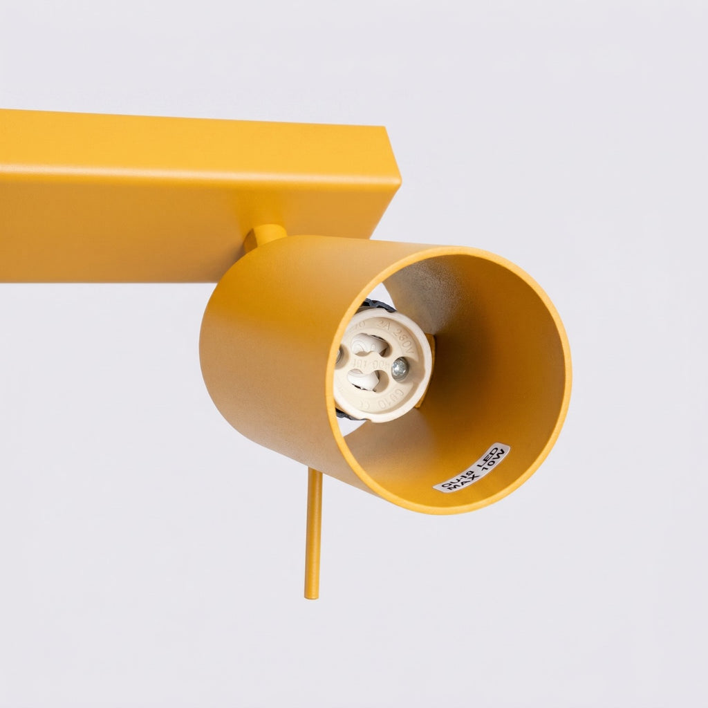 Plafonnier Ring 3 acier jaune GU10, vue 5