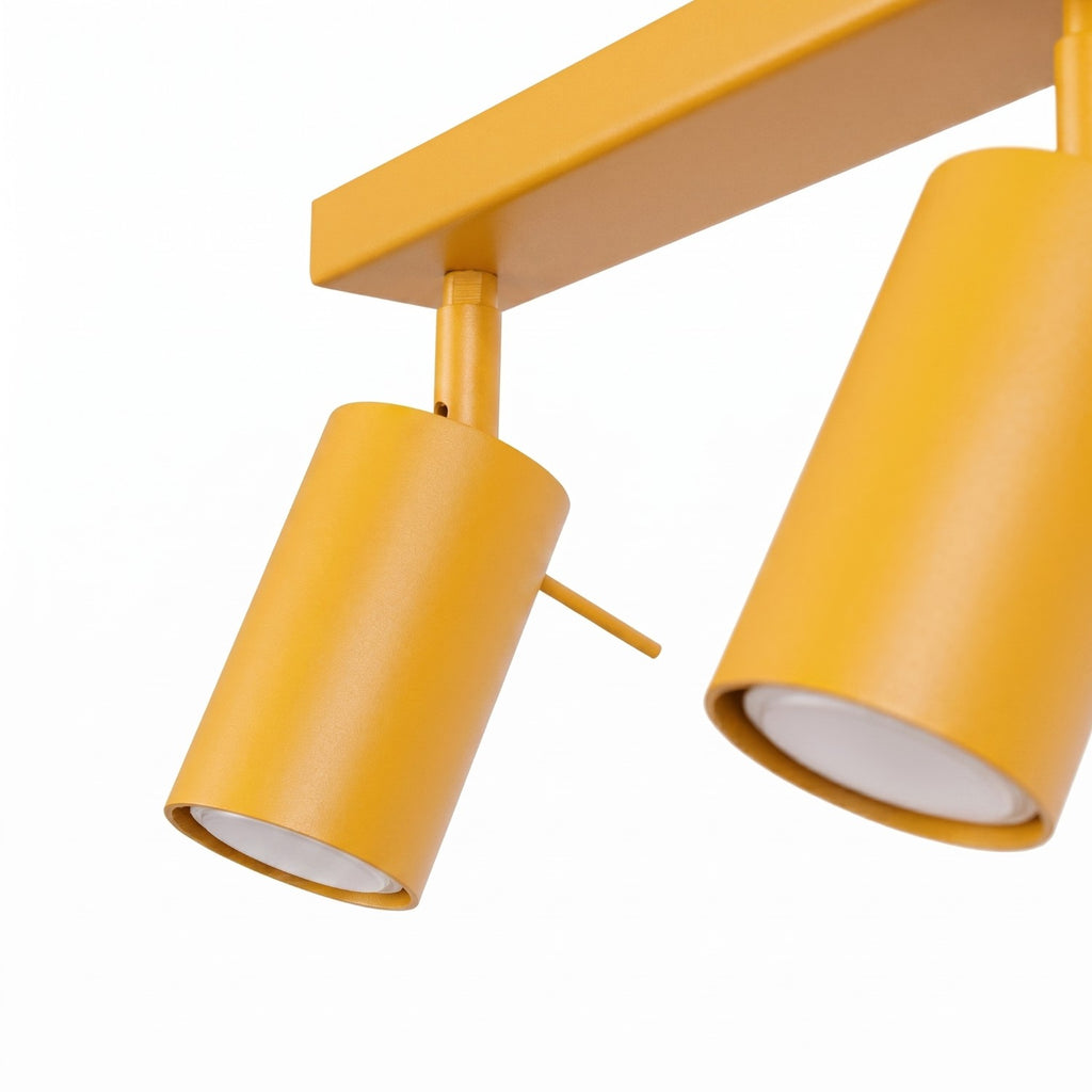Plafonnier Ring 3 acier jaune GU10, vue 7