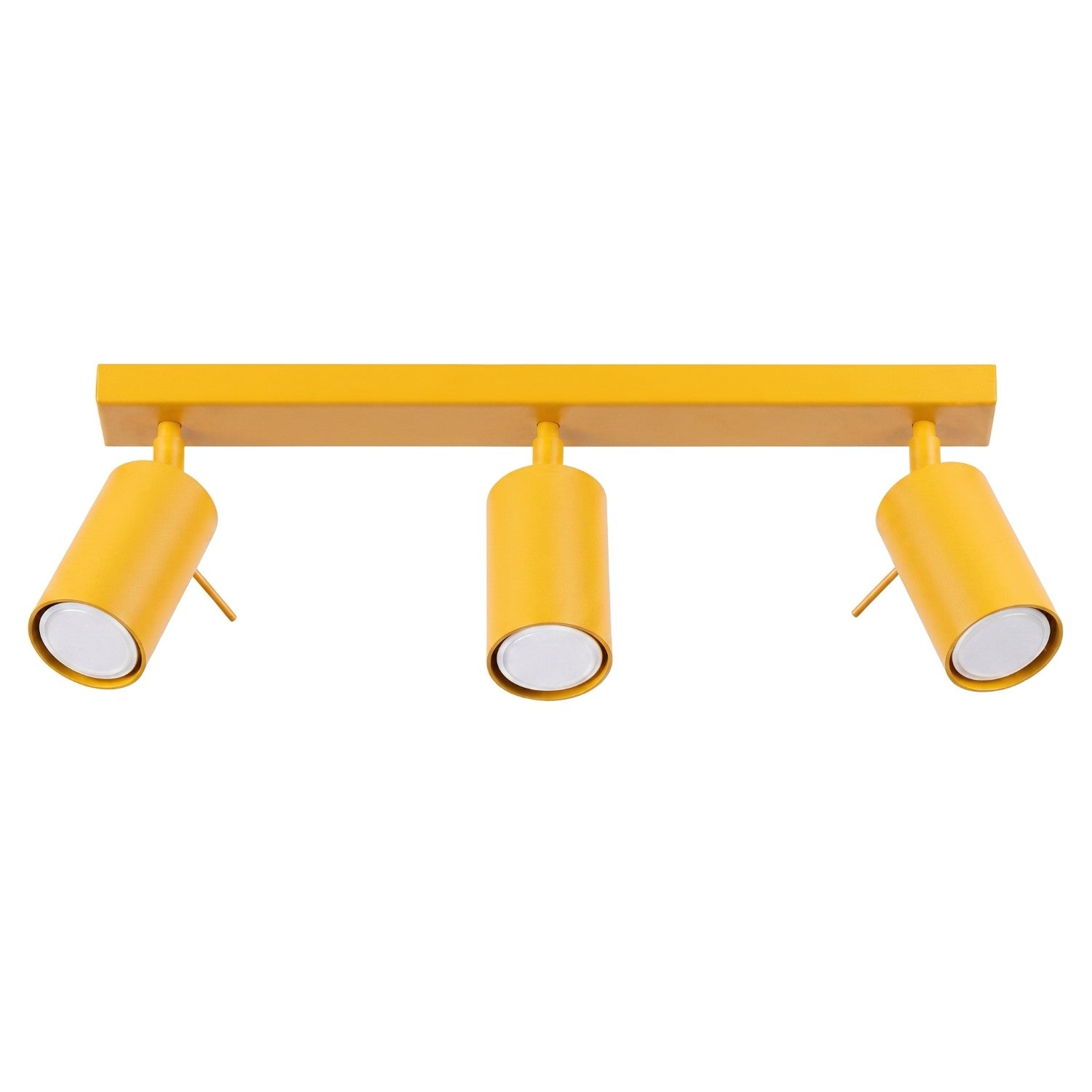 Plafonnier Ring 3 acier jaune GU10