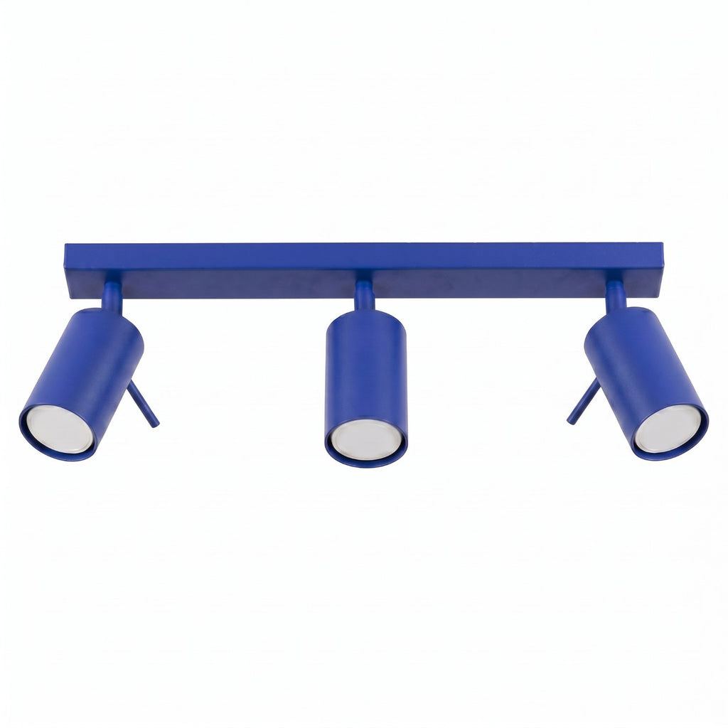 Plafonnier Ring 3 acier bleu outremer GU10