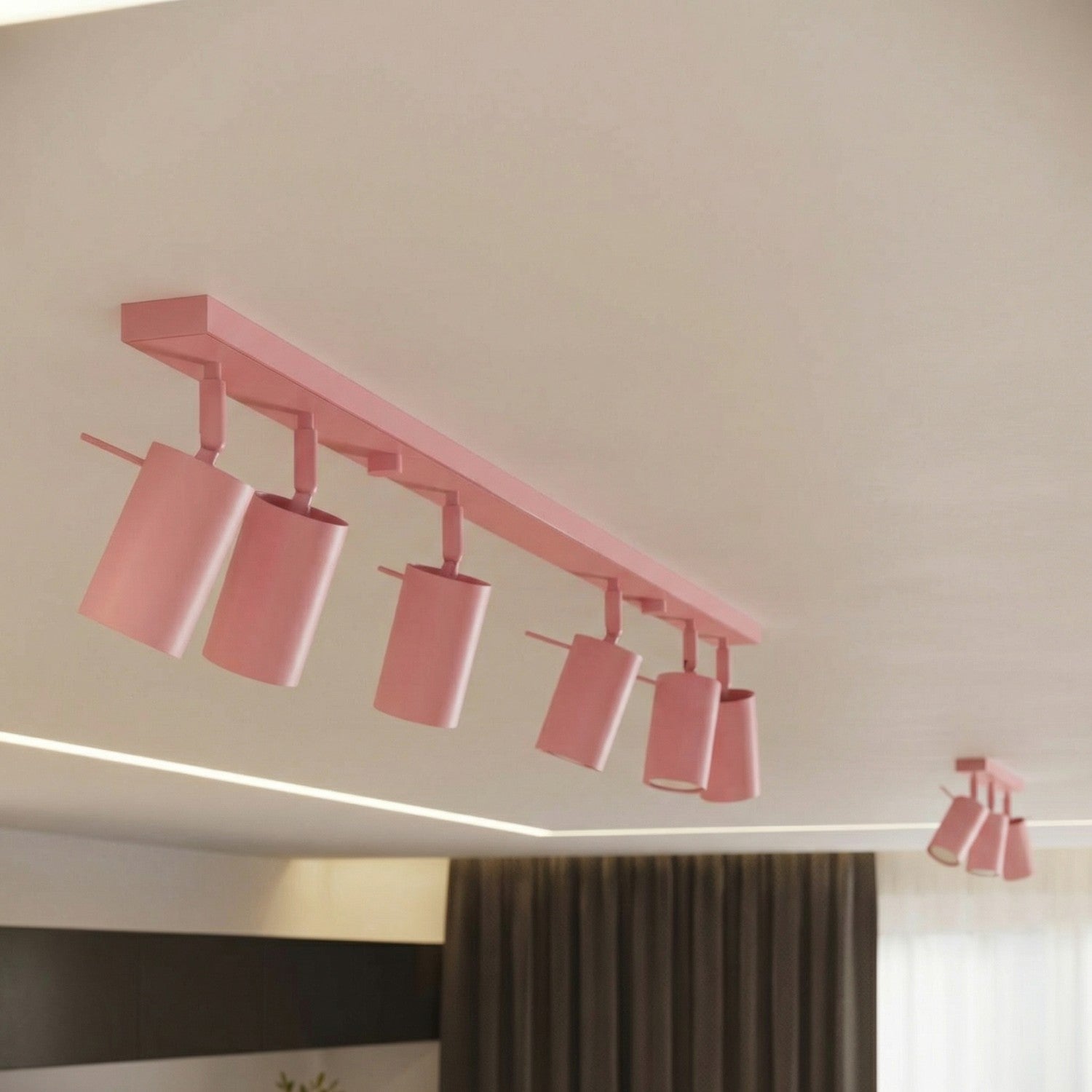Plafonnier Ring 3 acier rose GU10, vue 15