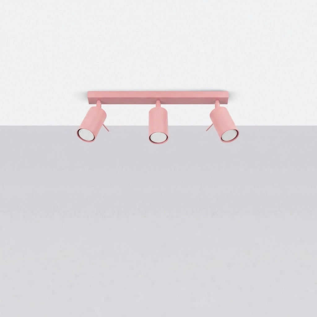 Plafonnier Ring 3 acier rose GU10, vue 2
