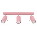 Plafonnier Ring 3 acier rose GU10