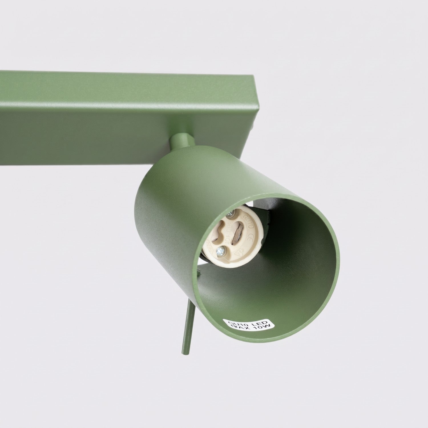 Plafonnier Ring 3 acier vert sauge GU10, vue 5