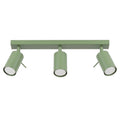 Plafonnier Ring 3 acier vert sauge GU10