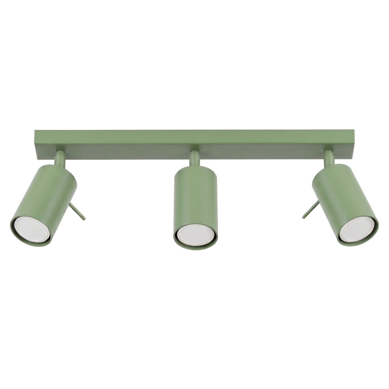 Plafonnier Ring 3 acier vert sauge GU10
