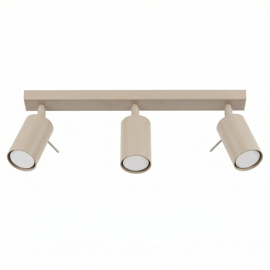 Plafonnier Ring 3 acier taupe GU10