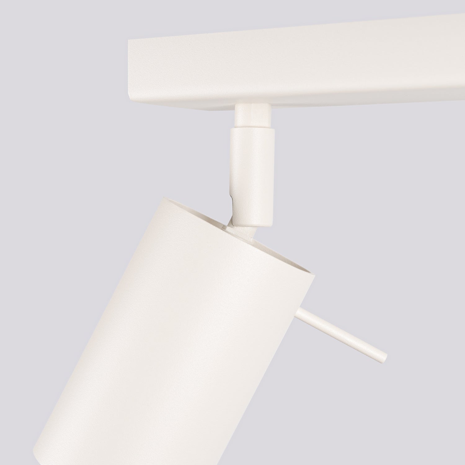 Plafonnier Ring rampe 4 spots acier beige GU10, gros plan