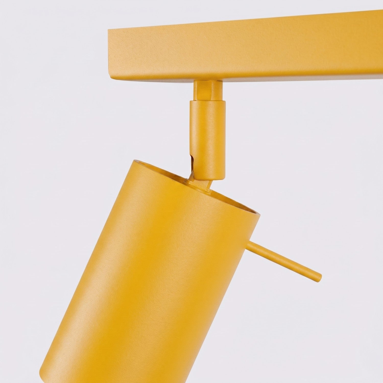 Plafonnier Ring rampe 4 spots acier jaune GU10, vue 8