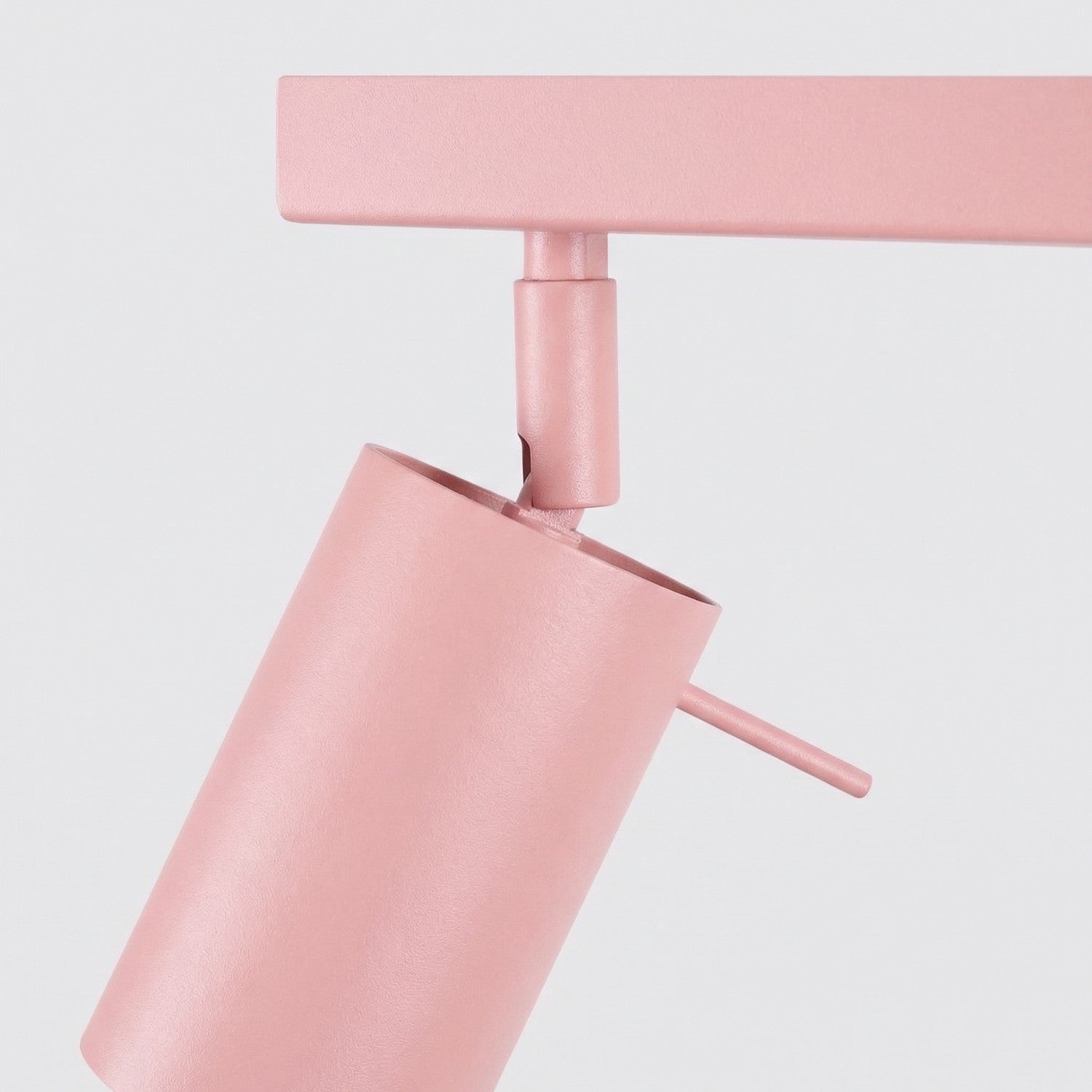 Plafonnier Ring rampe 4 spots acier rose GU10, vue 8