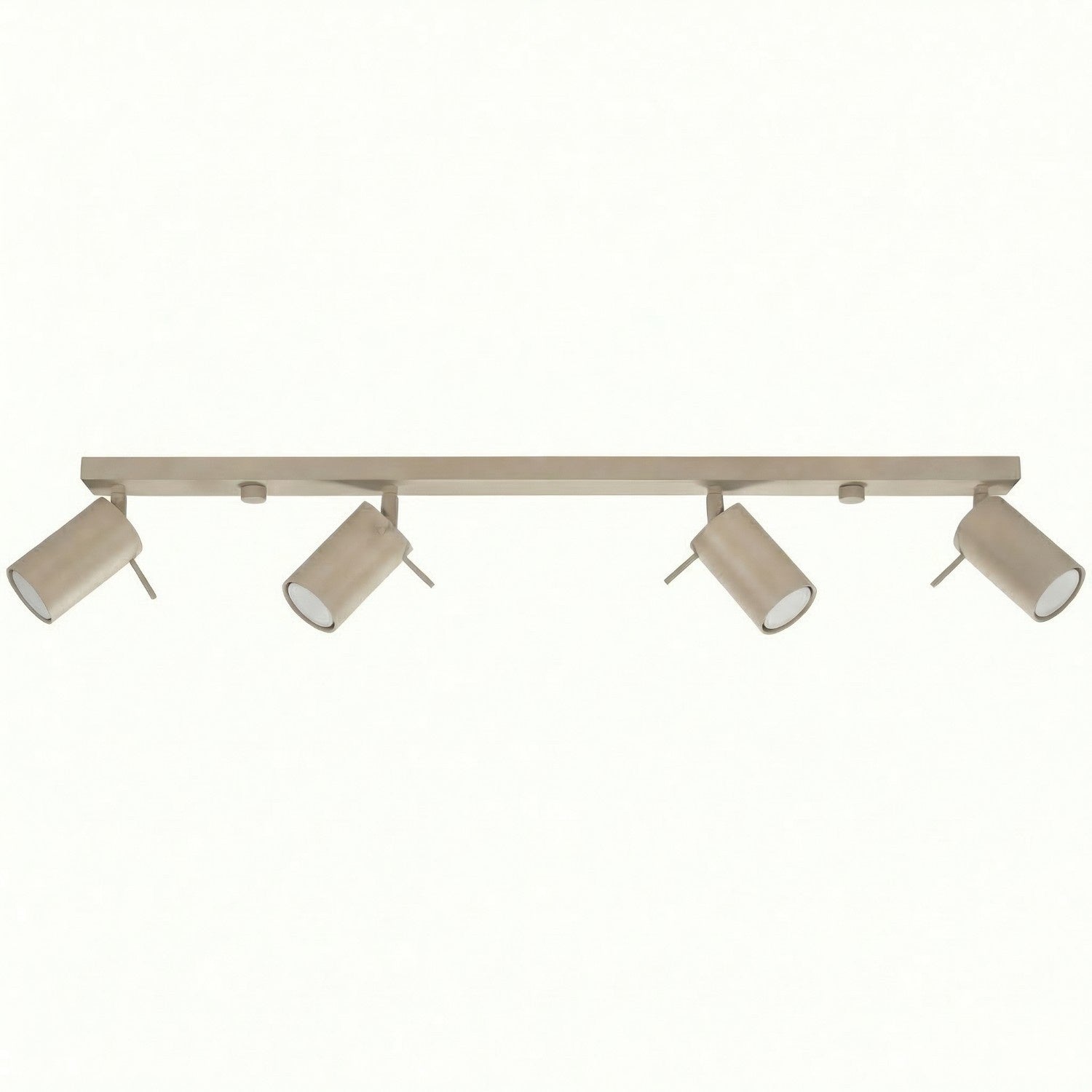 Plafonnier Ring rampe 4 spots acier taupe GU10